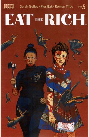 Eat the Rich 5A published by Boom! with cover art by Kevin Tong