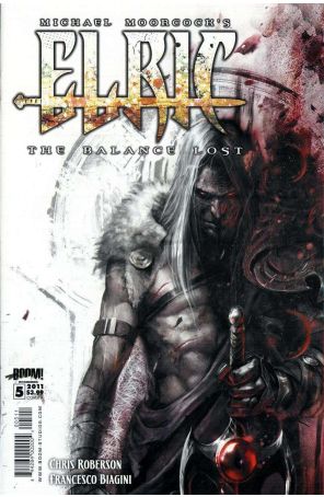 Elric: The Balance Lost 5A published by Boom! with cover art by Francesco Mattina