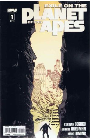 Exile on the Planet of the Apes 1B published by Boom! with cover art by Declan Shalvey