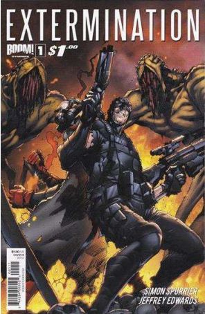 Extermination 1B published by Boom! with cover art by Trevor Hairsine