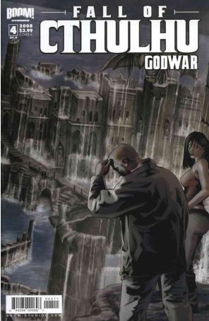 Fall of Cthulhu: Godwar 4A published by Boom! with cover art by J.K. Woodward