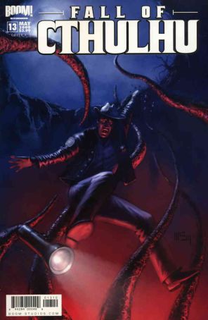 Fall of Cthulhu 13A published by Boom! with cover art by Patrick McEvoy