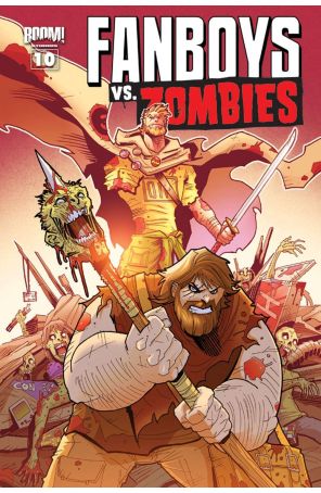 Fanboys Vs. Zombies 10A published by Boom! with cover art by Dominike Stanton