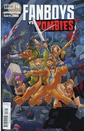 Fanboys Vs. Zombies 16 published by Boom! with cover art by Jerry Gaylord