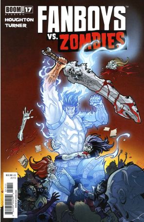 Fanboys Vs. Zombies 17 published by Boom! with cover art by Jerry Gaylord