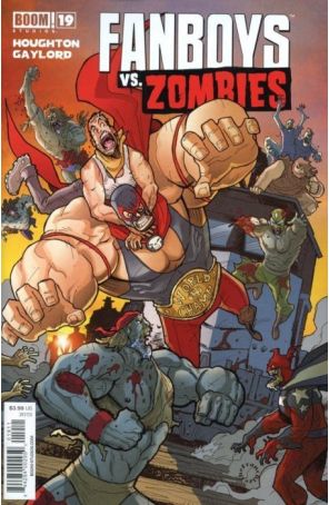 Fanboys Vs. Zombies 19 published by Boom! with cover art by Jerry Gaylord