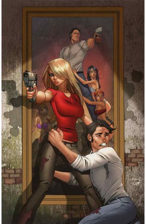 Fanboys Vs. Zombies 2C published by Boom! with cover art by Alé Garza