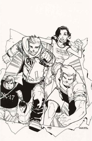 Fanboys Vs. Zombies 2E published by Boom! with cover art by Humberto Ramos
