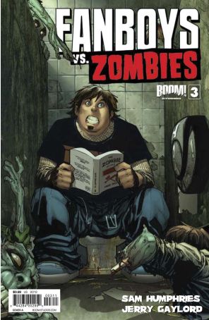 Fanboys Vs. Zombies 3A published by Boom! with cover art by Humberto Ramos