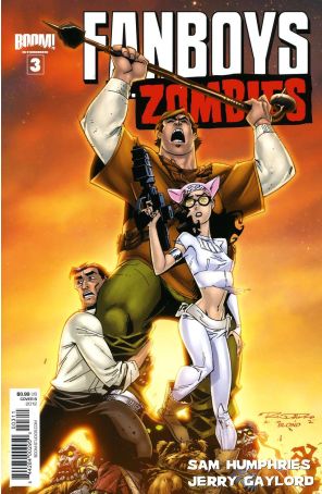 Fanboys Vs. Zombies 3B published by Boom! with cover art by Khary Randolph