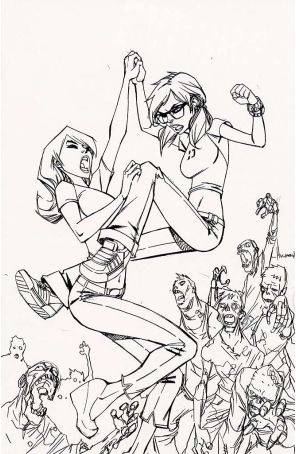 Fanboys Vs. Zombies 3D published by Boom! with cover art by Alé Garza