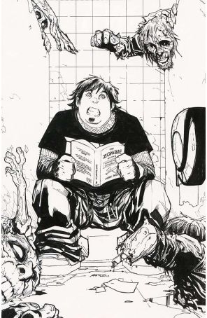 Fanboys Vs. Zombies 3E published by Boom! with cover art by Humberto Ramos