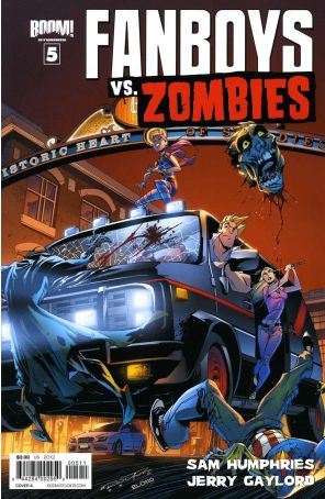 Fanboys Vs. Zombies 5A published by Boom! with cover art by Khary Randolph