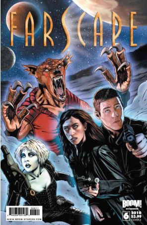 Farscape (2nd Series) 6A published by Boom! with cover art by Joe Corroney