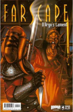 Farscape: D'Argo's Lament 4A published by Boom! with cover art by Michael Dipascale