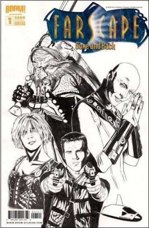 Farscape: Gone and Back 1C published by Boom! with cover art by Joe Corroney