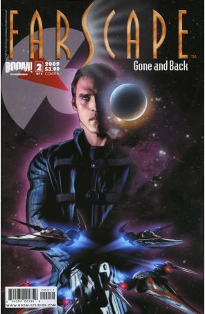 Farscape: Gone and Back 2A published by Boom! with cover art by Joe Corroney