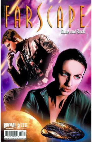 Farscape: Gone and Back 3A published by Boom! with cover art by Joe Corroney