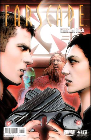 Farscape: Gone and Back 4A published by Boom! with cover art by Joe Corroney