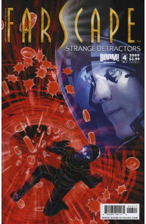Farscape: Strange Detractors 4A published by Boom! with cover art by Joe Corroney