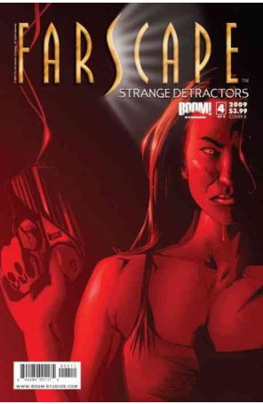 Farscape: Strange Detractors 4B published by Boom! with cover art by Dennis Calero
