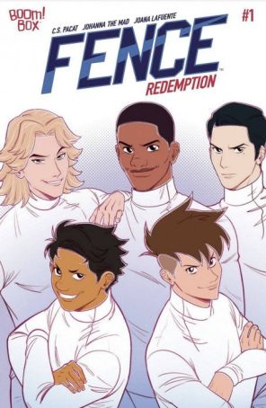 Fence: Redemption 1A published by Boom! with cover art by The Mad Johanna