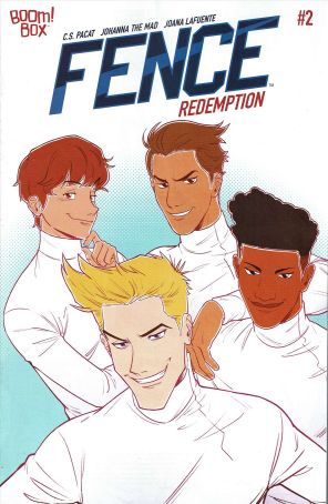 Fence: Redemption 2A published by Boom! with cover art by The Mad Johanna