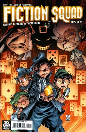 Fiction Squad 5 published by Boom! with cover art by Ramon Backs