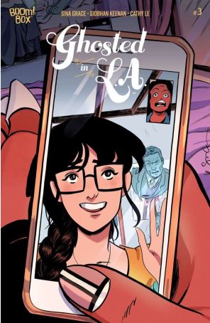 Ghosted In L.A. 3A published by Boom! with cover art by Siobhan Keenan