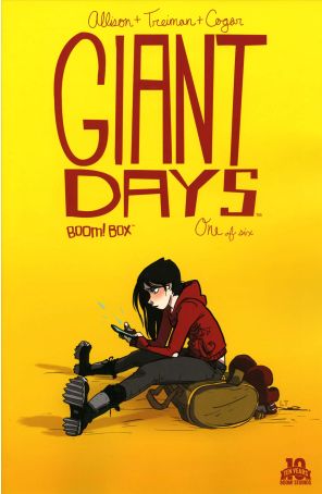 Giant Days 1 published by Boom! with cover art by Lissa Treiman
