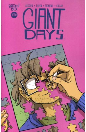 Giant Days 34 published by Boom! with cover art by Max Sarin
