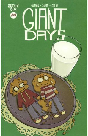 Giant Days 43 published by Boom! with cover art by Max Sarin