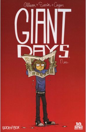Giant Days 9 published by Boom! with cover art by Lissa Treiman