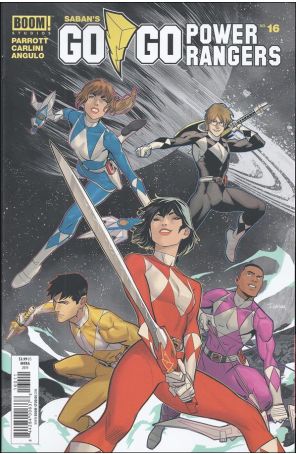 Go Go Power Rangers (Saban's) 16 published by Boom! with cover art by Dan Mora