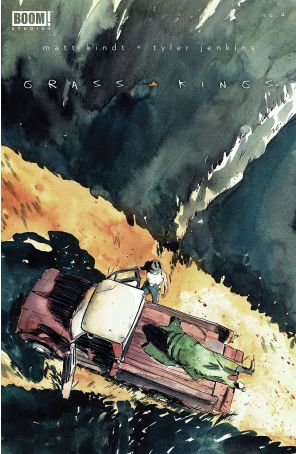 Grass Kings 4 published by Boom! with cover art by Tyler Jenkins