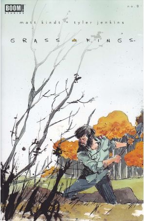 Grass Kings 8 published by Boom! with cover art by Tyler Jenkins