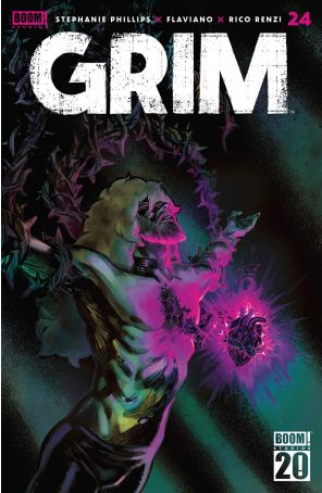 Grim 24A published by Boom! with cover art by Flaviano