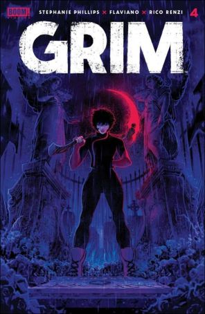 Grim 4 published by Boom! with cover art by Flaviano