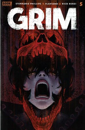Grim 5 published by Boom! with cover art by Flaviano