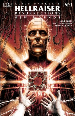 Hellraiser: Resurrections-New Wounds 1A published by Boom! with cover art by Martin Simpson