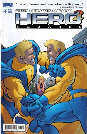 Hero Squared (2nd Series) 4 published by Boom! with cover art by Joe Abraham