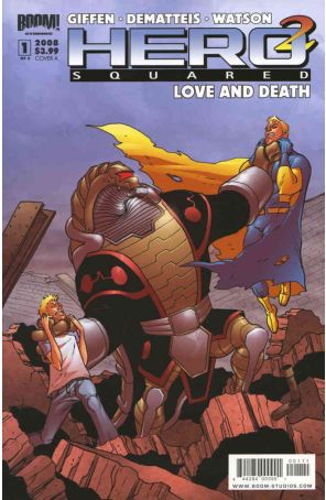 Hero Squared: Love and Death 1A published by Boom! with cover art by Joe Abraham