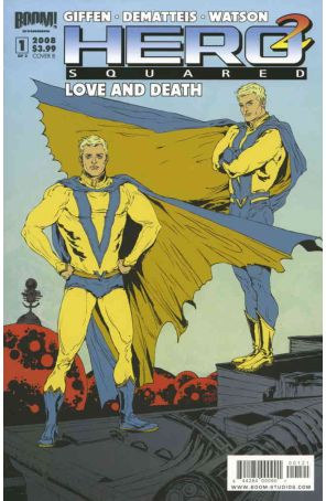 Hero Squared: Love and Death 1B published by Boom! with cover art by Ming Doyle