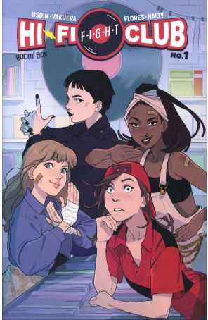 Hi-Fi Fight Club 1 published by Boom! with cover art by Nina Vakueya
