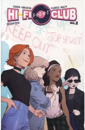 Hi-Fi Fight Club 2 published by Boom! with cover art by Nina Vakueya