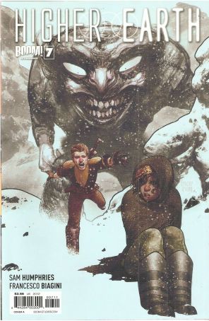 Higher Earth 7A published by Boom! with cover art by Frazer Irving