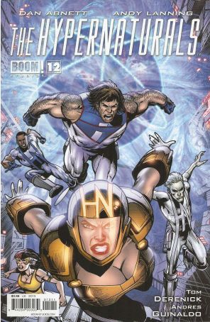 The Hypernaturals 12 published by Boom! with cover art by Tom Derenick