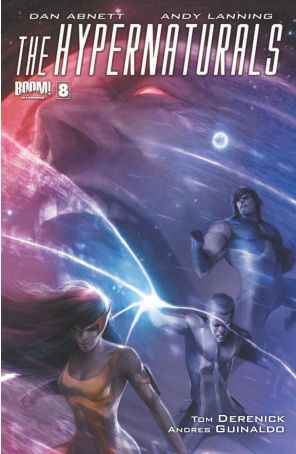 The Hypernaturals 8A published by Boom! with cover art by Francesco Mattina