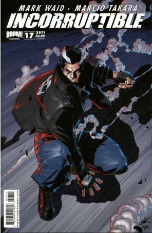 Incorruptible 17B published by Boom! with cover art by Matteo Scalera