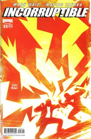 Incorruptible 23A published by Boom! with cover art by Garry Brown